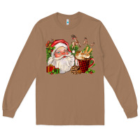 Toasted Coconut santa and hot cocoa cup Long Sleeve Tee - FaDigitalArtStudio