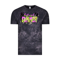 Cloud Black hot girl summer with palms Vintage Tee - texasbilliewilder