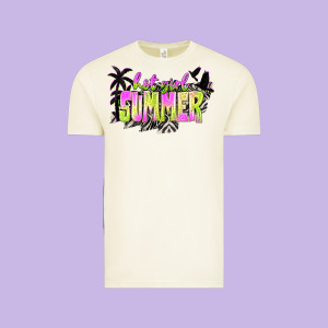 Hot Girl Summer With Palms Vintage Tee Designed By Texasbilliewilder
