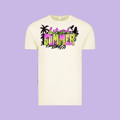 Hot Girl Summer With Palms Vintage Tee Designed By Texasbilliewilder