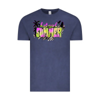 Vintage Denim hot girl summer with palms Vintage Tee - texasbilliewilder