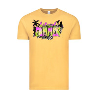 Vintage Mustard hot girl summer with palms Vintage Tee - texasbilliewilder