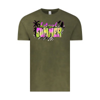 Vintage Olive hot girl summer with palms Vintage Tee - texasbilliewilder