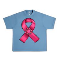 Pebble Blue breast cancer awareness ribbon Urban Heavy Tee - RanaPortraitStore