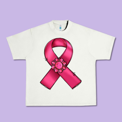 Breast Cancer Awareness Ribbon Urban Heavy Tee Designed By Ranaportraitstore