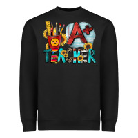 Black a  teacher Heavyweight Sweatshirt - Zillion Design Studio