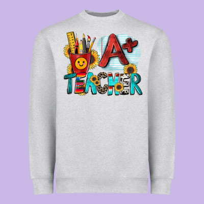 A  Teacher Heavyweight Sweatshirt Designed By Zillion Design Studio