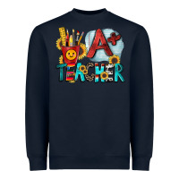 Navy a  teacher Heavyweight Sweatshirt - Zillion Design Studio