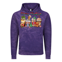 Cloud Purple merry christmas gingerbread coffee cups Vintage Hoodie - Zillion Design Studio