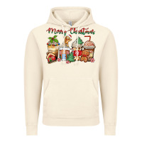 Vintage Artic merry christmas gingerbread coffee cups Vintage Hoodie - Zillion Design Studio