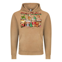 Vintage Camel merry christmas gingerbread coffee cups Vintage Hoodie - Zillion Design Studio