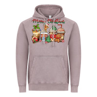 Vintage Zinc merry christmas gingerbread coffee cups Vintage Hoodie - Zillion Design Studio