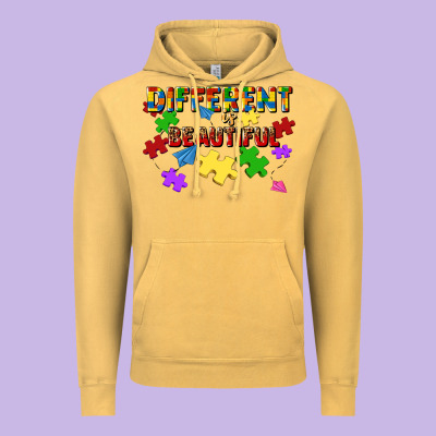 Different Is Beautiful Vintage Hoodie Designed By Jahusdesignshop