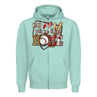 Seafoam no place like home baseball Zipper Hoodie - Jasminsmagicworld