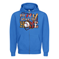 True Royal no place like home baseball Zipper Hoodie - Jasminsmagicworld