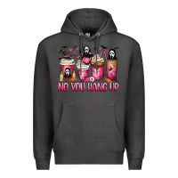 Charcoal Heather No you hang up coffee cups Premium Hoodie - MaliasSmallBusiness