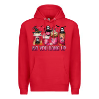 Red No you hang up coffee cups Premium Hoodie - MaliasSmallBusiness