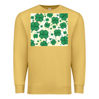 Antique Gold st patrick clover Premium Sweatshirt - MaliasSmallBusiness