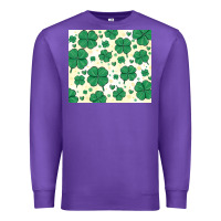 Purple st patrick clover Premium Sweatshirt - MaliasSmallBusiness