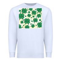 White st patrick clover Premium Sweatshirt - MaliasSmallBusiness