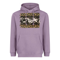 Lavender leopard cowhide pattern background Heavyweight Hoodie - Jasminsmagicworld