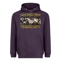 Plum leopard cowhide pattern background Heavyweight Hoodie - Jasminsmagicworld