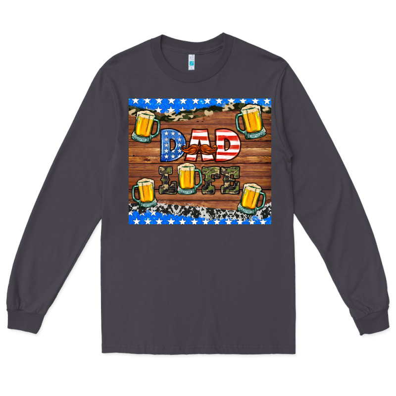 Dad Life With Beers Long Sleeve Tee by HRA Design Shop | Teevron