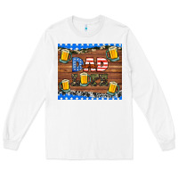 White dad life with beers Long Sleeve Tee - HRA Design Shop