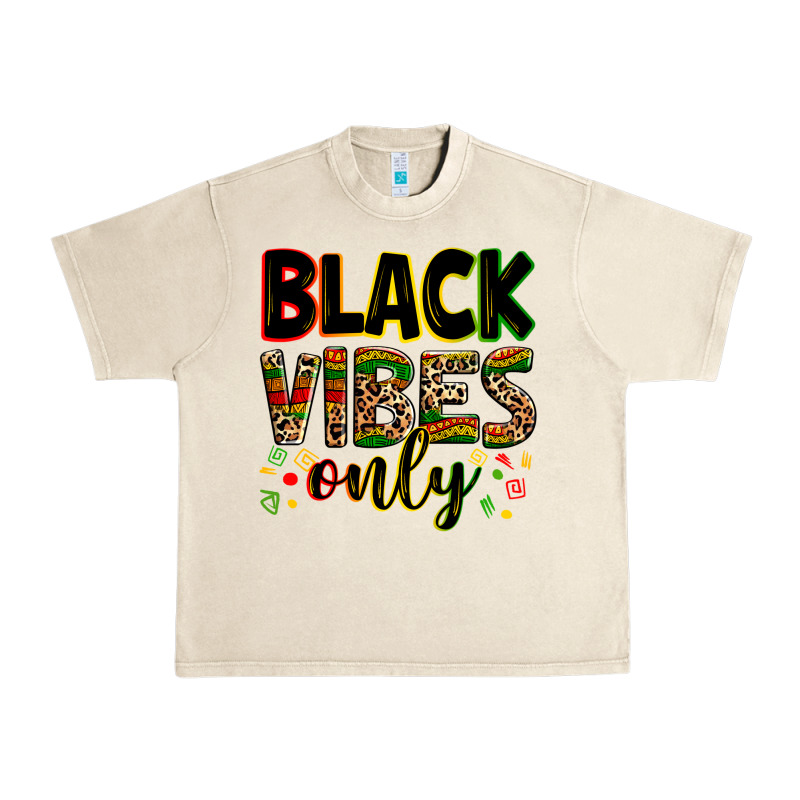 Black Vibes Only Urban Heavy Tee by Zillion Design Studio | Teevron