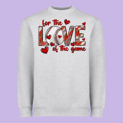 Heavyweight Sweatshirt for the love of the game baseball