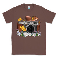 Chestnut floral butterfly film roll vintage camera Classic Tee - FaDigitalArtStudio