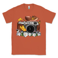 Copper floral butterfly film roll vintage camera Classic Tee - FaDigitalArtStudio