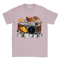Lilac floral butterfly film roll vintage camera Classic Tee - FaDigitalArtStudio