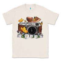 Natural floral butterfly film roll vintage camera Classic Tee - FaDigitalArtStudio