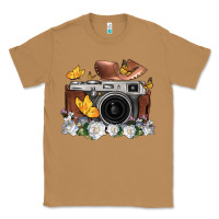 Toasted Coconut floral butterfly film roll vintage camera Classic Tee - FaDigitalArtStudio