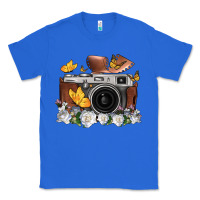 True Royal floral butterfly film roll vintage camera Classic Tee - FaDigitalArtStudio