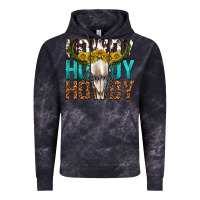 Cloud Black howdy howdy howdy western bull skull Vintage Hoodie - texasbilliewilder