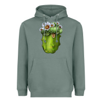 Sage blossfeldia cacti Heavyweight Hoodie - LillyAllenDesigns