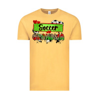 Vintage Mustard soccer grandma with leopard Vintage Tee - Zillion Design Studio