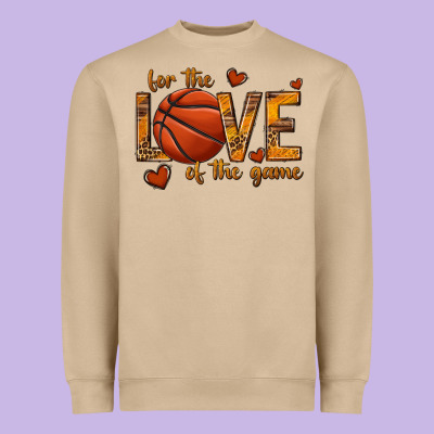 Heavyweight Sweatshirt for the love of the game basketball