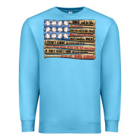 Ocean Blue baseball ballgame Premium Sweatshirt - MaliasSmallBusiness