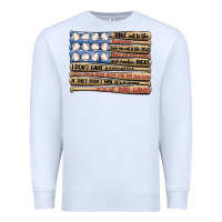 White baseball ballgame Premium Sweatshirt - MaliasSmallBusiness