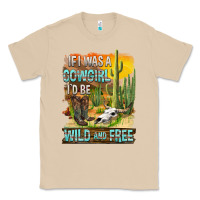 Mushroom If Was A Cowgirl I'd Be Wild And Free Classic Tee - FaDigitalArtStudio