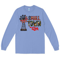 Colony Blue small town usa Long Sleeve Tee - CowhideDigitalArt