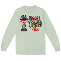 Matcha small town usa Long Sleeve Tee - CowhideDigitalArt