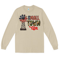 Mushroom small town usa Long Sleeve Tee - CowhideDigitalArt