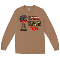 Toasted Coconut small town usa Long Sleeve Tee - CowhideDigitalArt
