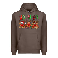 Coffee Ho ho ho Reindeer Premium Hoodie - NancyCooperArtShop