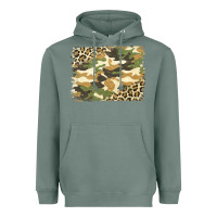 Sage leopard camo pattern background Heavyweight Hoodie - Jasminsmagicworld