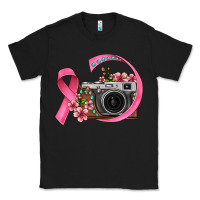 Black floral cancer ribbon vintage camera Classic Tee - FaDigitalArtStudio
